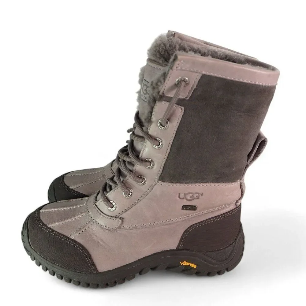 UGG‎ Adirondack II Round Toe Waterproof Winter Boots Grey 3052 Women's 6